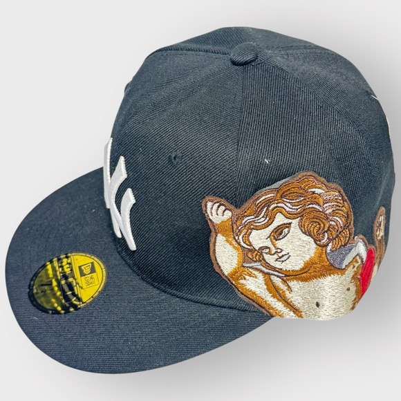 NEW YORK YANKEES New era x Jon Stan fitted hat 7 1/2 TAGS‎ BLACK